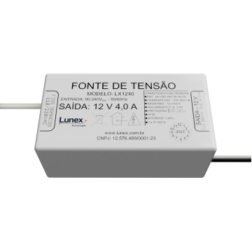 Fonte de Tensão 12V 4,0A 48W - LX1240