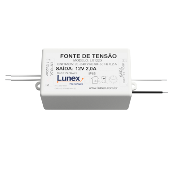 Fonte de Tensão 12V 2,0A - 24W - LX1220